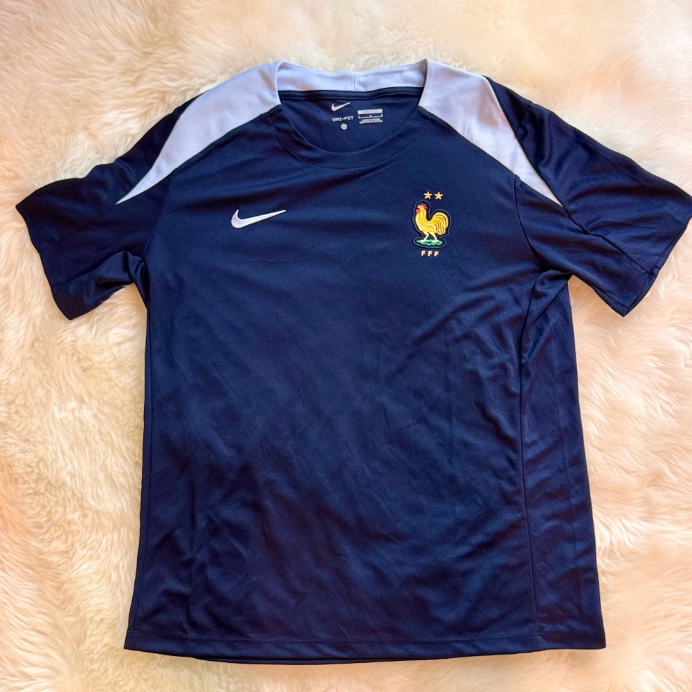 France National Team Nike 2024 Strike Performance Top - Navy